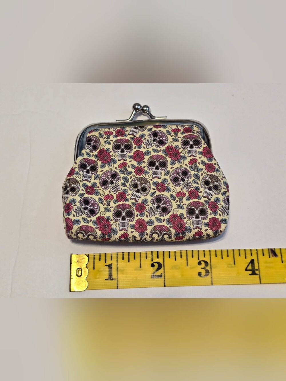 👛 Boutique Coin Purse Lot 3pc Rainbow Fur Skull Flamingo Clasp 🌈🦩 - Picture 3 of 4